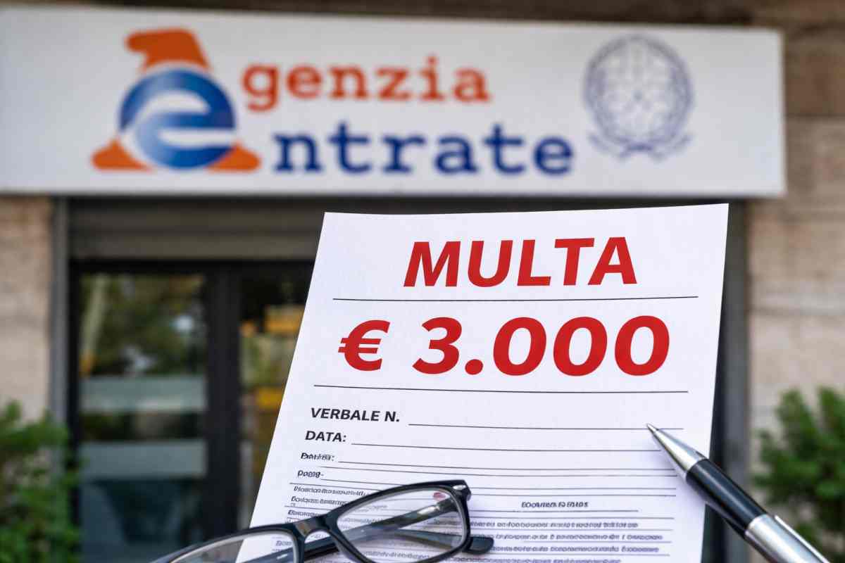 multa 3.000 euro partite iva