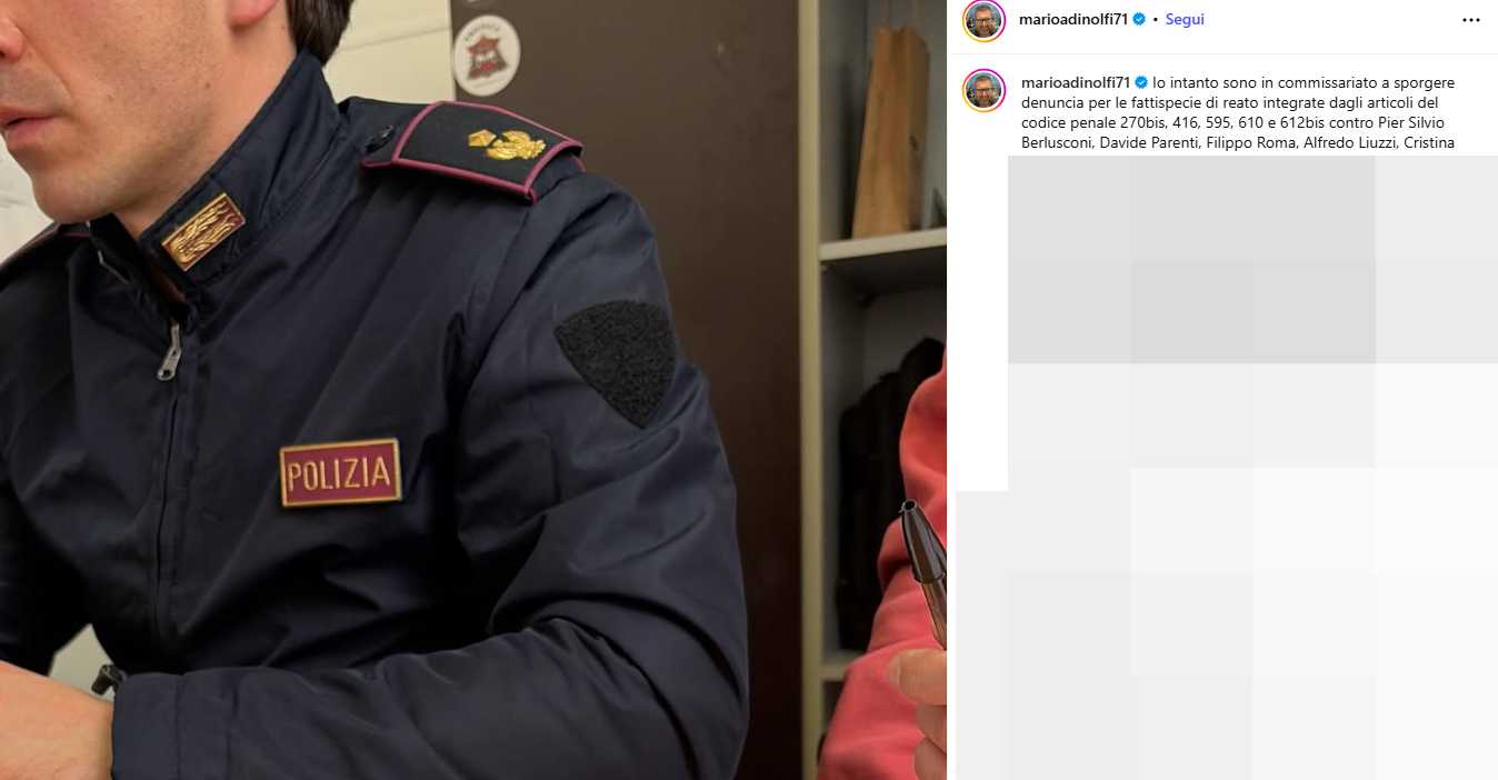 Adinolfi denuncia berlusconi